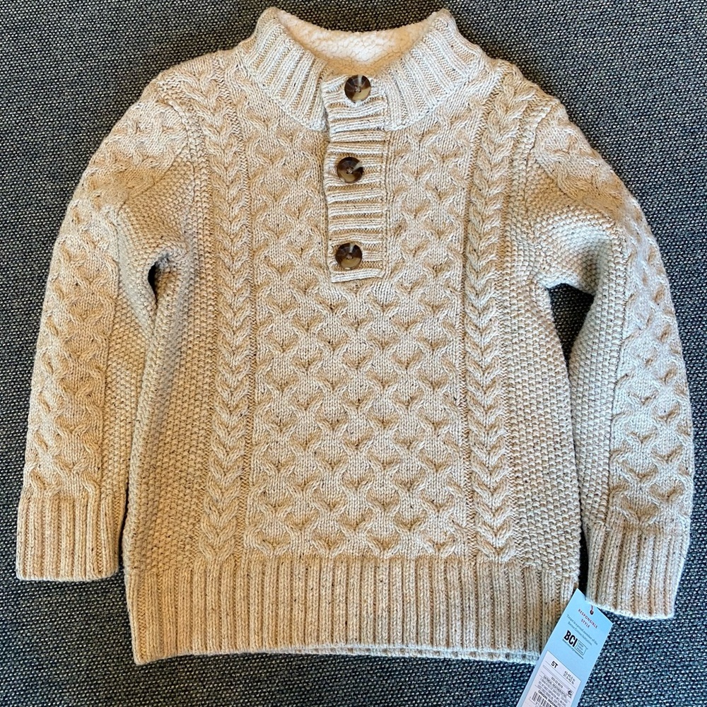 Cat and Jack Cream Toddler Sweater
